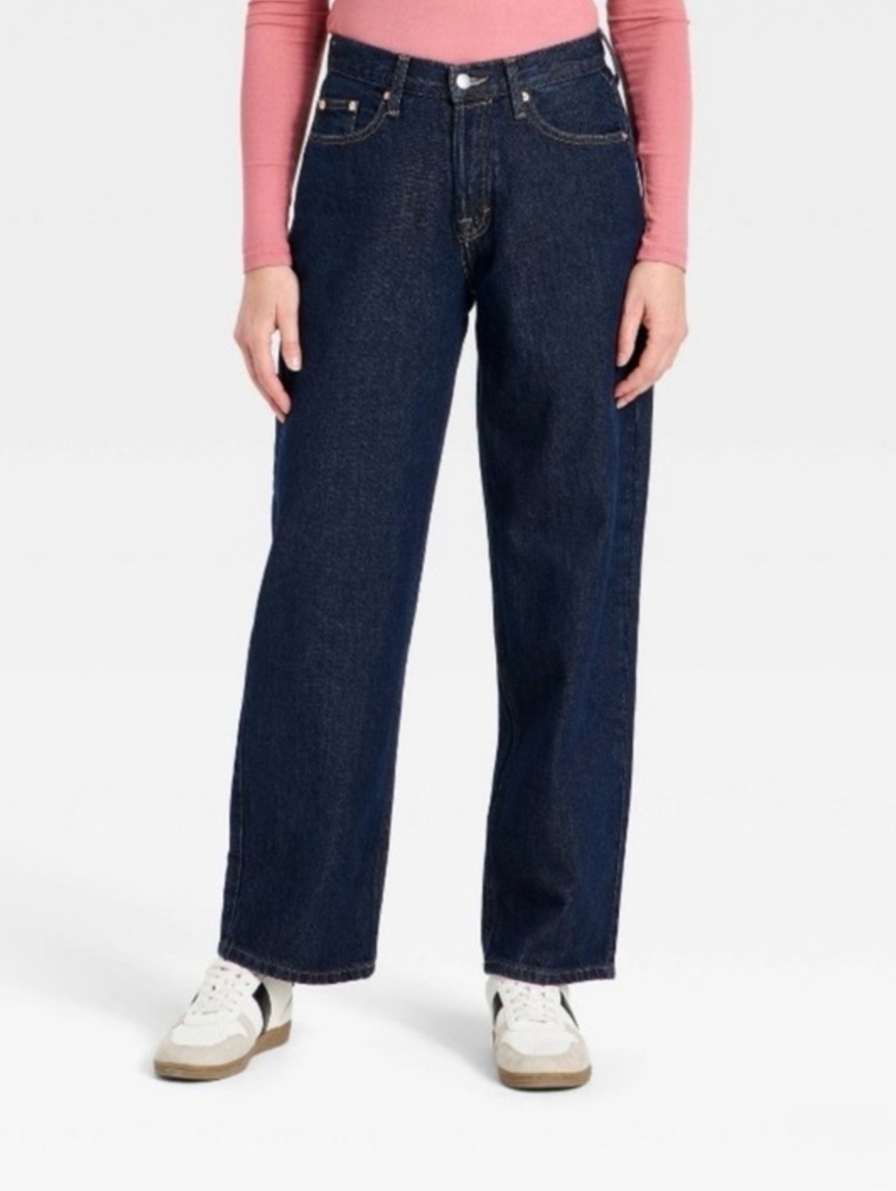 Women's Mid-Rise 90's Baggy Denim Jeans Universal Thread 4